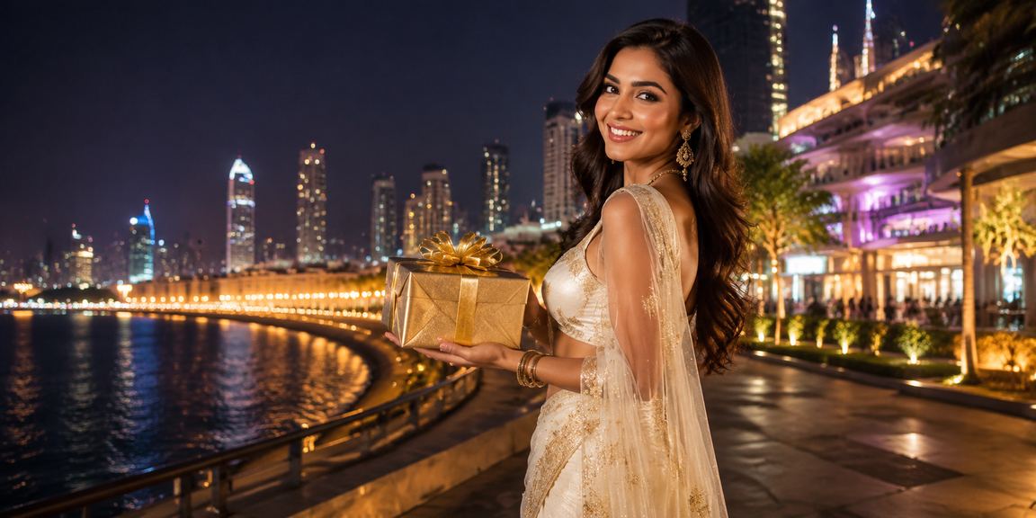 Celebrating VIP promotions at Mumbai Marine Drive